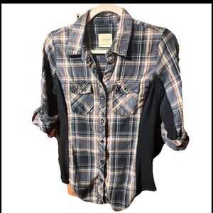 Ci Sono Plaid Button Down Shirt